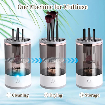 JLE 3 In 1 Electric Makeup Brush Cleaner