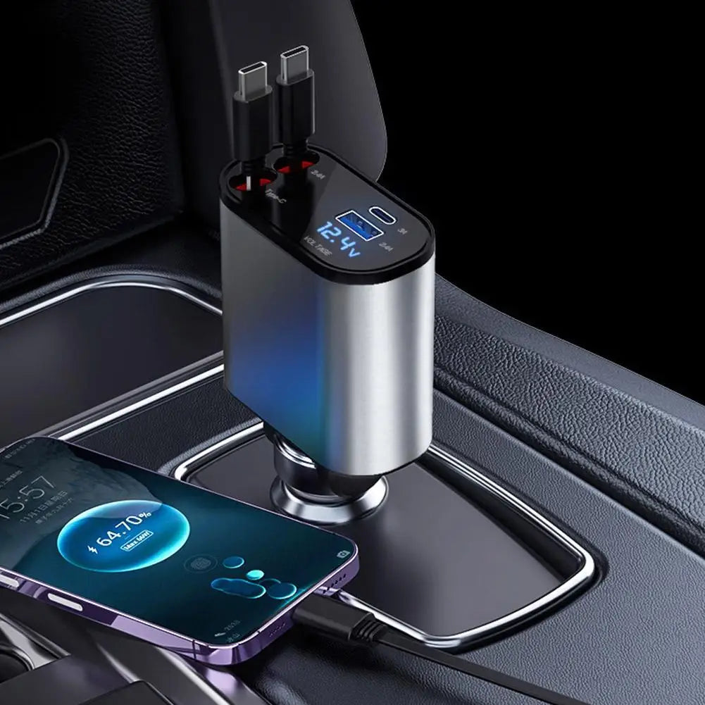 JLE 4 IN 1 Retractable Car Charger